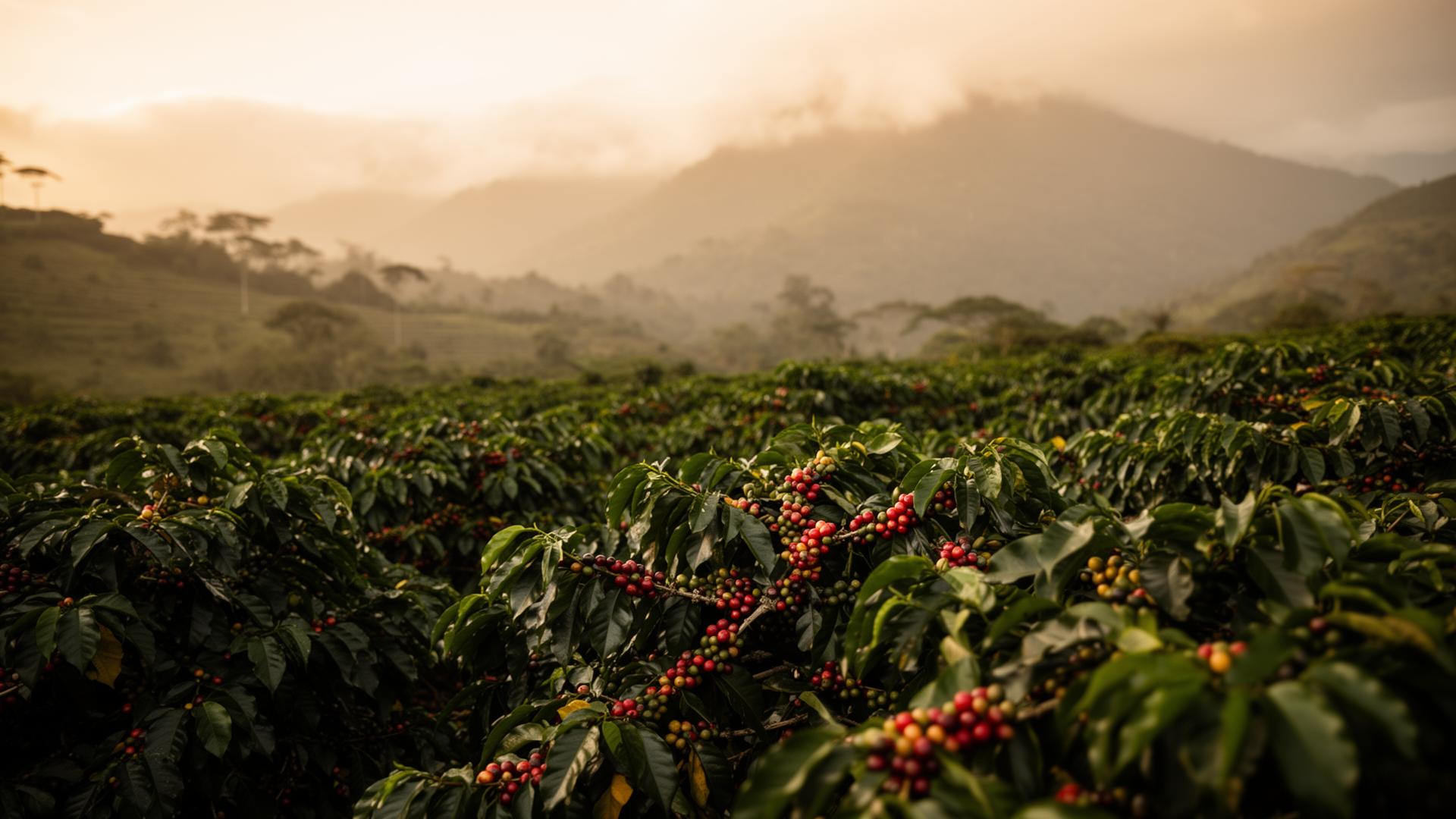 Finca cafetera NAKUA en las montañas de Colombia